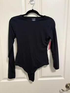 Pumiey Black Long Sleeve Bodysuit Size M